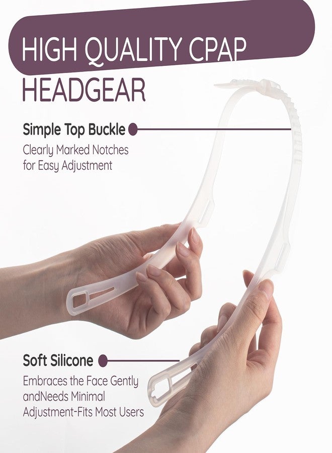 Ximoon قناع وسادة الأنف Ximoon FX لجهاز CPAP مع غطاء رأس بديل لجهاز Resmed Swift FX - إطار عصابة رأس قابل للتعديل ووسائد أنف متوسطة الحجم، قطعة غيار لجهاز Swift FX - Image 4